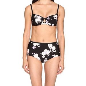 KATE SPADE Posey Grove Floral 2 pc High Waist Bikini  - Small